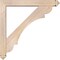 Ekena Millwork Olympic Arts and Crafts Smooth Bracket w/ Offset Brace, Douglas Fir, 5 1/2"W x 36"D x 36"H BKT0604X36X36OLY03SDF - alternate 2